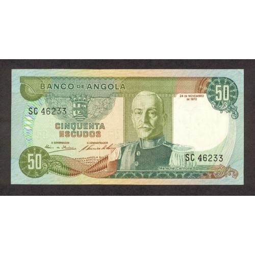1972 - Angola P100 Billete de 50 Escudos