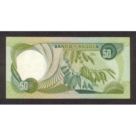 1972 - Angola P100 50 Escudos banknote 1972 - Angola P100 50 Escudos banknote