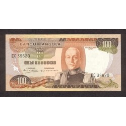 1972 - Angola P101 100 Escudos banknote