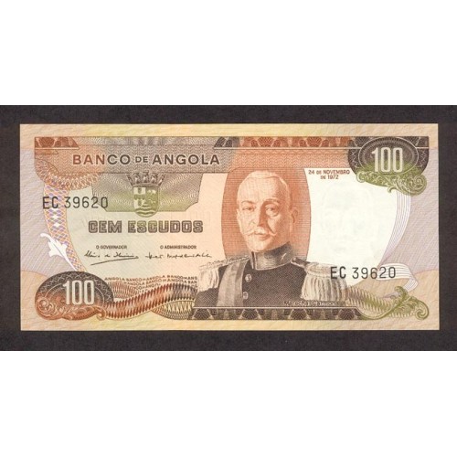 1972 - Angola 100 Escudos banknote P101