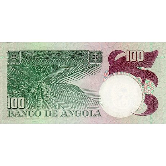 1973 - Angola P106 100 Escudos banknote 1973 - Angola P106 100 Escudos banknote