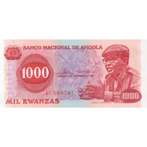 1976 - Angola P113 Billete de 1000 Kwanzas