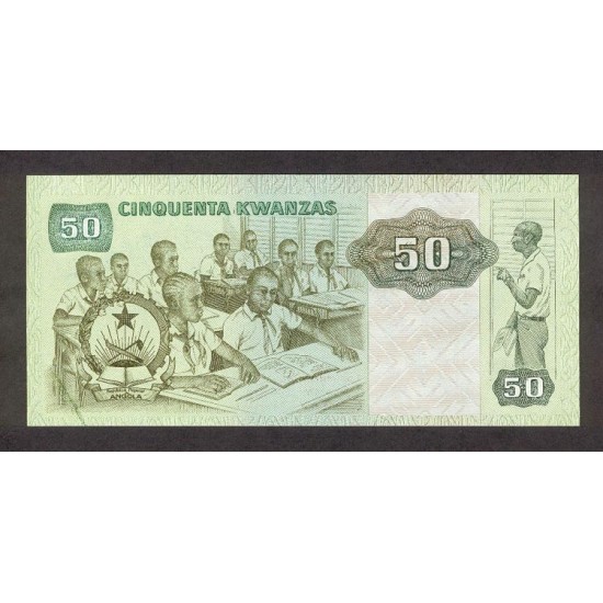 1984 - Angola P118 50 Kwanzas banknote 1984 - Angola P118 50 Kwanzas banknote