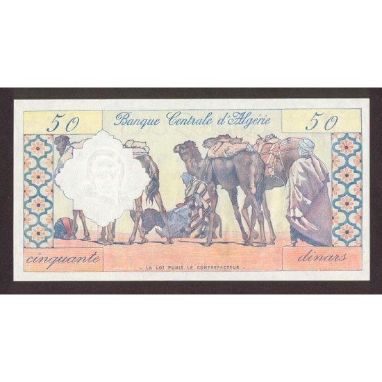 1964 - Argelia Pic 124a 50 Dinars notebank 1964 - Argelia Pic 124a 50 Dinars notebank