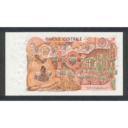 1970 -  Argelia Pic 127b   10 Dinars notebank