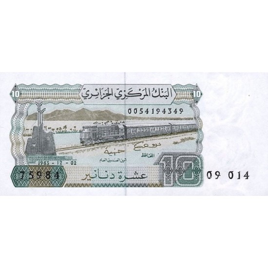 1983 - Argelia Pic 132 10 Dinars notebank 1983 - Argelia Pic 132 10 Dinars notebank