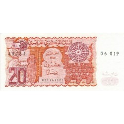 1983 -  Algeria Pic 133 20 Dinars banknote