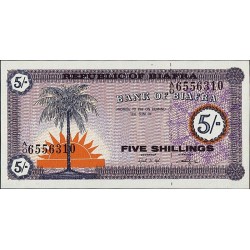 1967 - Biafra PIC 1 5 Shillings banknote