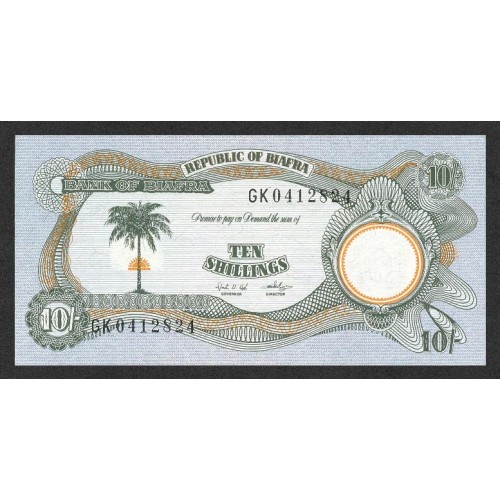 1968/69 - Biafra PIC 4 10 Shillings banknote