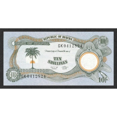 1968/69 - Biafra 10 Shillings banknote PIC 4