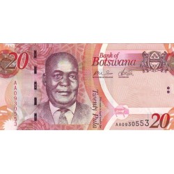 2009 - Boswana PIC 31a   20 Pulas banknote