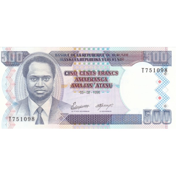 1993 - Burundi  PIC 37a   100 Francs banknote