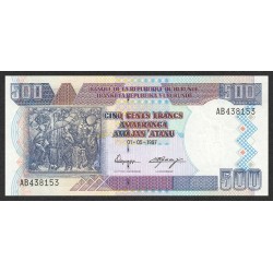 1999 - Burundi  PIC 38b  500 Francs banknote