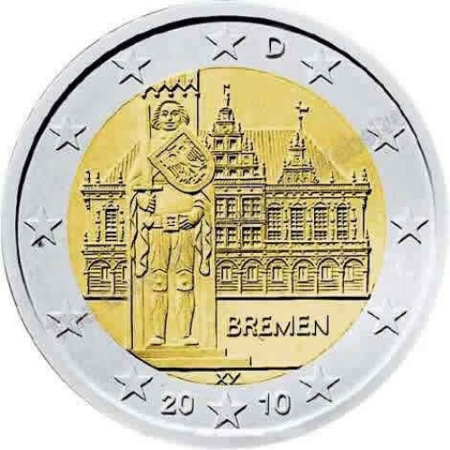2010 - Alemania Moneda 2€ conmemorativa Bremen (D)