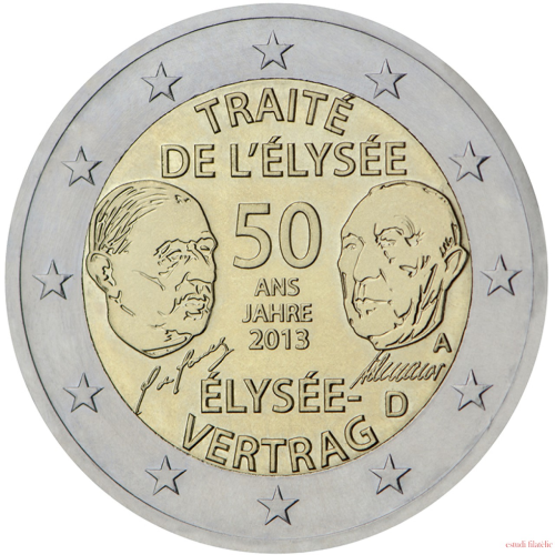 2013 - Alemania Moneda 2€ conmemorativa Eliseo (D)
