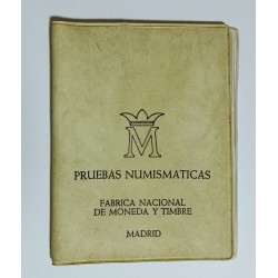 1975/76 - Cartera oficial FNMT blanco, estrella 76 (6 valores)