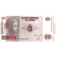 2000 -  Congo Republica Democratica PIC 91A billete de 50 Francos