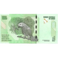 2005 - Congo Democratic Republic PIC 101a 1000 Francs banknote