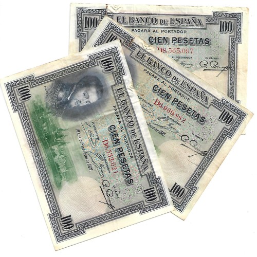 1925 - España GU 356 billete de 100 pesetas RC