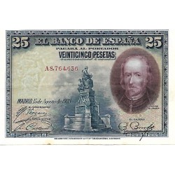 1928 - Spain PIC 74 25 pesetas XF