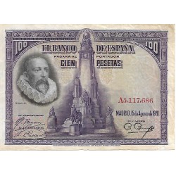 1928 - Spain PIC 76 100 pesetas F