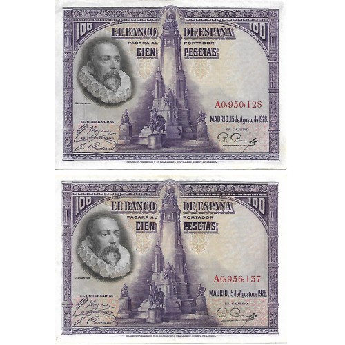 1928 - Spain PIC 76 100 pesetas UNC- 1928 - Spain PIC 76 100 pesetas UNC-