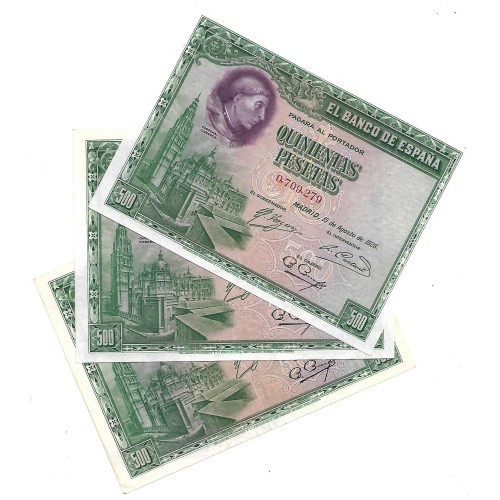 1928 - España GU 372 billete de 500 pesetas EBC