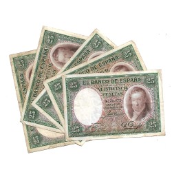 1931 - Spain PIC 81 25 pesetas F