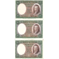 1931 - Spain PIC 81 25 pesetas XF