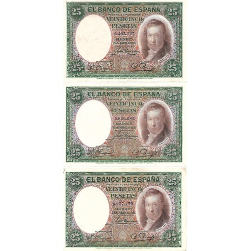 1931 - España GU 374 billete de 25 pesetas EBC