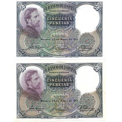 1931 - Spain PIC 82 50 pesetas UNC-