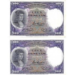 1931 - Spain PIC 83 100 pesetas XF