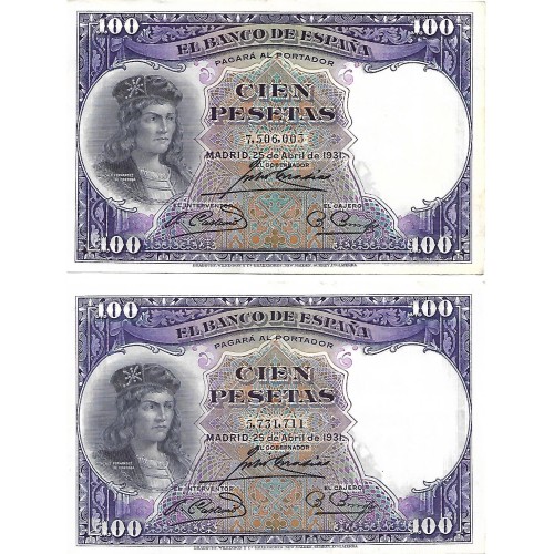 1931 - España GU 376 100 pesetas EBC
