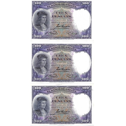 1931 - España GU 376 billete de 100 pesetas S/C-