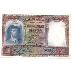 1931 - España GU 377 500 pesetas BC