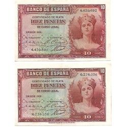 1935 - España GU 381 10 pesetas MBC