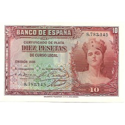 1935 - Spain PIC 86 10 pesetas UNC-