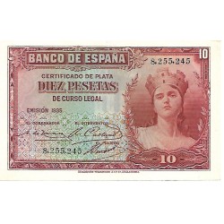 1935 - Spain PIC 86 10 pesetas UNC 1935 - Spain PIC 86 10 pesetas UNC