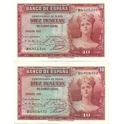 1935 - España GU 382 10 pesetas MBC