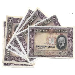 1938 - Spain PIC 88 50 pesetas VF 1938 - Spain PIC 88 50 pesetas VF