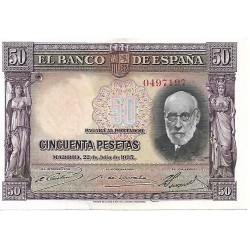 1938 - España GU 383 50 pesetas S/C