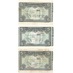 1937 - Spain GU 395 5 pesetas F