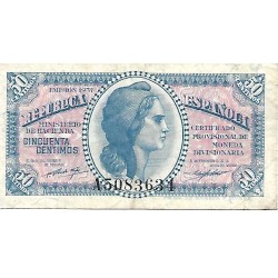 1937 - Spain PIC 93 50 cent VF 1937 - Spain PIC 93 50 cent VF