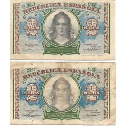 1938 - Spain PIC 95 2 pesetas F 1938 - Spain PIC 95 2 pesetas F