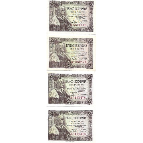 1945 - España GU 441 billete de 1 peseta EBC