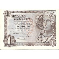 1948 - Spain PIC 135 1 peseta UNC