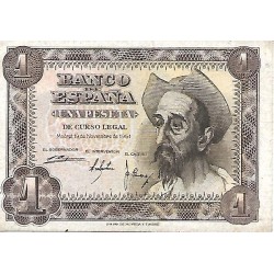 1951 - Spain PIC 139 1 peseta F
