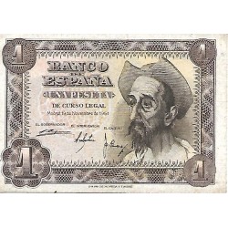 1951 - España GU 444 billete de 1 peseta BC
