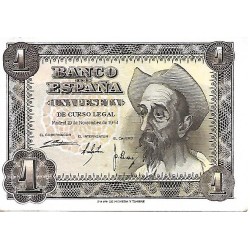 1951 - Spain PIC 139 1 peseta UNC