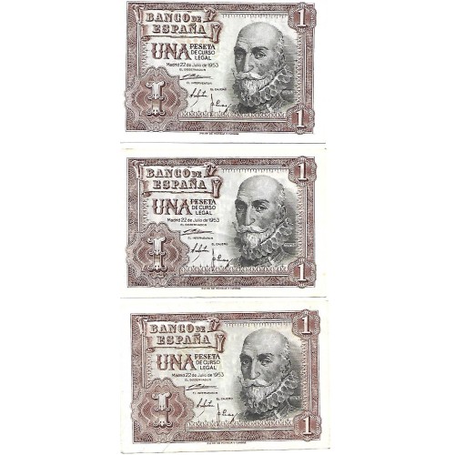 1953 - España GU 447 billete de 1 peseta EBC